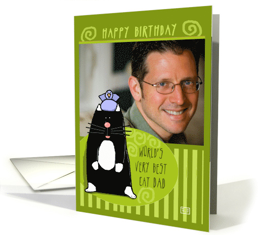 Happy Birthday World's Best Cat Dad card (864753)