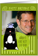 Happy Birthday World’s Best Cat Dad card