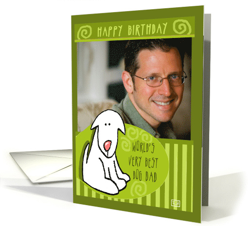 Happy Birthday Photocard World's Best Dog Dad card (867842)