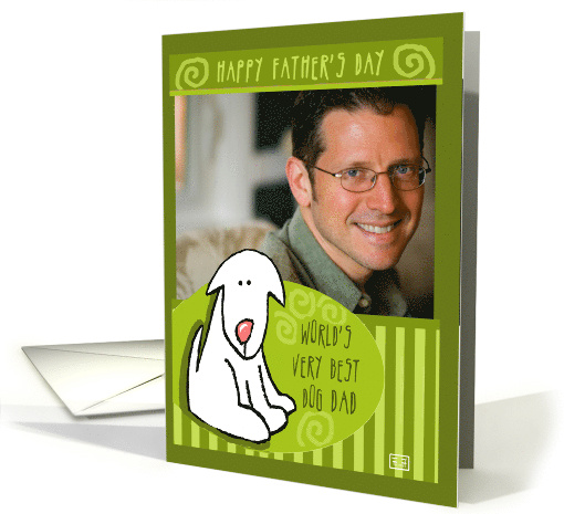 Photocard Happy Father's Day World's Best Dog Dad card (867843)