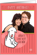 Happy Birthday Photo card World’s Best Dog Mom card