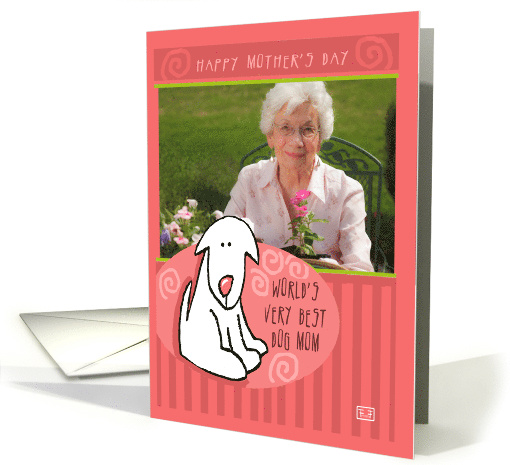 Photocard Mother's Day World's Best Dog Mom card (867845)