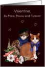 Valentines Cats Meow and Furever card