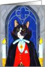 Cat Dracula, Halloween card