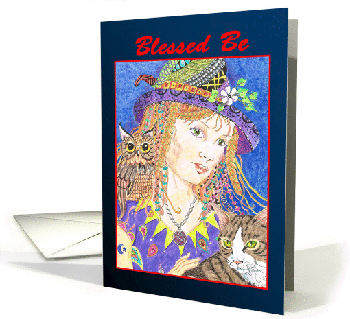 Blessed Be, Pagan, Halloween card (1085038)