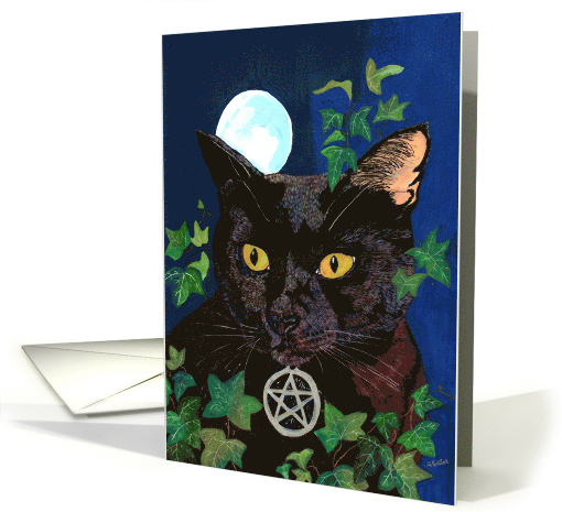 The Witch's Cat, Halloween card (1610772)