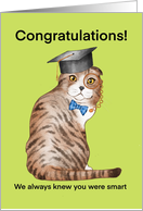 Cat Congratulations Graduation card