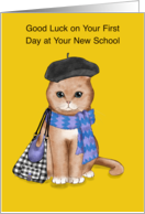 Good Luck First Day New School card