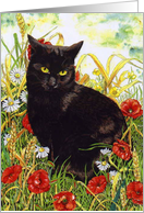 Jet and Poppies card