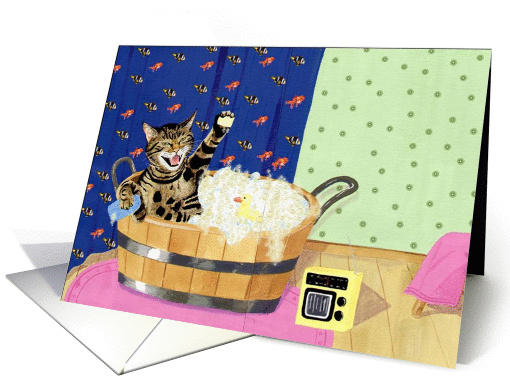 The Bath Tub card (91637)