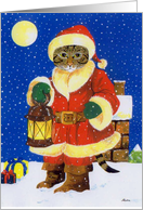 Santa Claws card