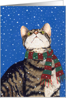 Samson and the Snow Flake,Christmas card
