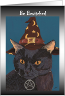 Witch’s Cat, Halloween card