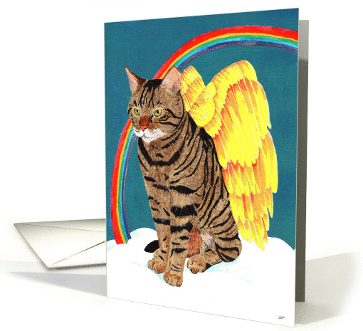 Angel Cat, pet sympathy card (947560)