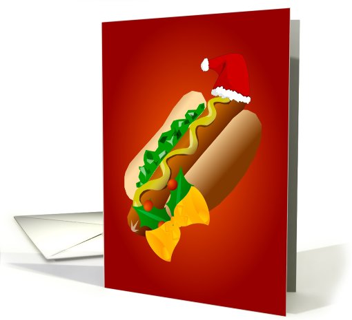 Christmas HotDog card (43743)