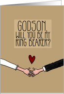 Godson - Will you be my Ring Bearer? card