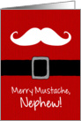 Merry Mustache - Nephew card