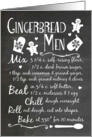 Gingerbread Men Recipe - For Home Baker card