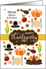 Niece & Family - Thanksgiving Icons card