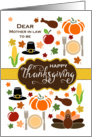 Mother in Law to be - Thanksgiving Icons card