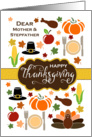 Mother & Stepfather - Thanksgiving Icons card