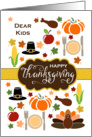 Kids - Thanksgiving Icons card