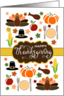 Thanksgiving Icons card