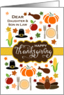 Daughter and Son in Law - Thanksgiving Icons card