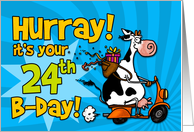 Hurray! it’s your 24th birthday card