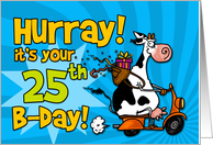 Hurray! it’s your 25th birthday card
