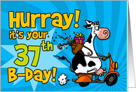 Hurray! it’s your 37th birthday card