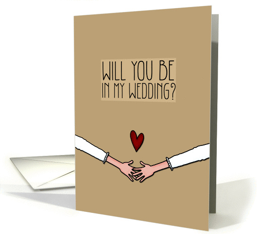 Will you be in my wedding? - from lesbian couple card (1024749)