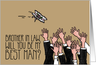 Brother in Law - Will you be my best man? card