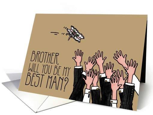 Brother - Will you be my best man? card (1025897)