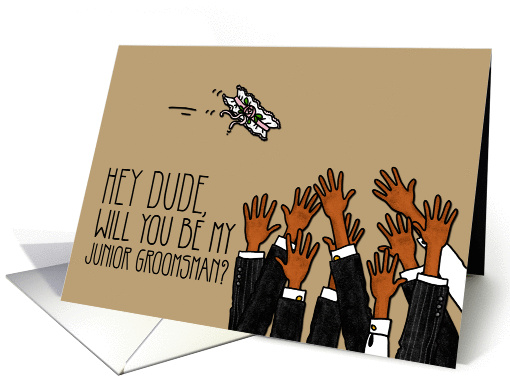 Dude - Will you be my junior groomsman? card (1029003)