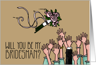 Will you be my bridesman? card