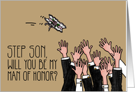 Step Son - Will you be my man of honor? card