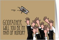 Godfather - Will you be my man of honor? card