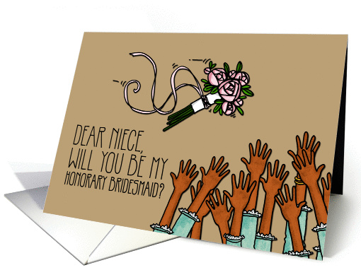 Niece - Will you be my Honorary Bridesmaid? card (1038873)