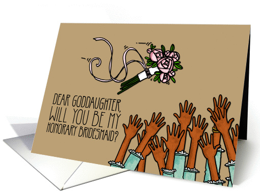 Goddaughter - Will you be my Honorary Bridesmaid? card (1038881)