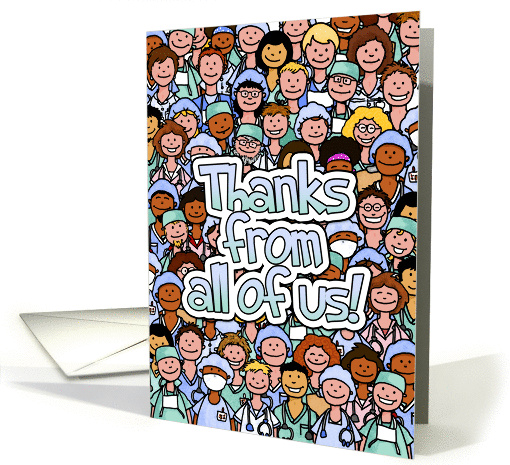 National Doctors' Day - Thanks from group card (1039637)