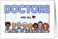 National Doctors’ Day - Doctors are all heart card