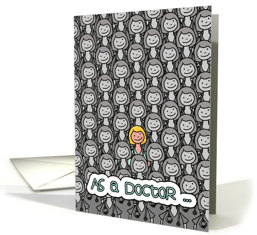 National Doctors' Day for female doctor card (1040815)