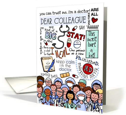 National Doctors' Day - for colleague card (1040829)