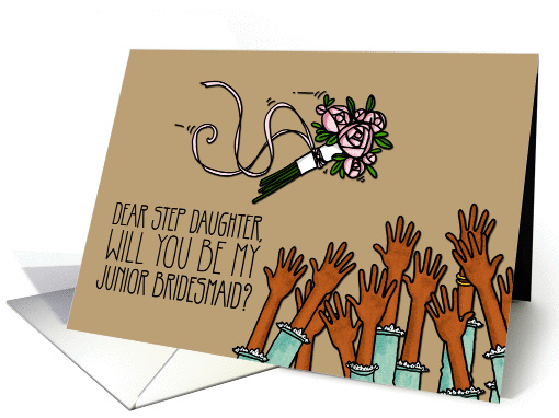 Step Daughter - Will you be my Junior Bridesmaid? card (1041143)