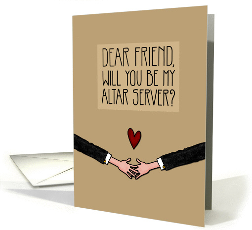 Friend - Will you be my Altar Server? - from gay couple card (1041701)