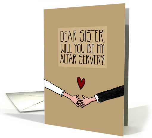Sister - Will you be my Altar Server? card (1041707)