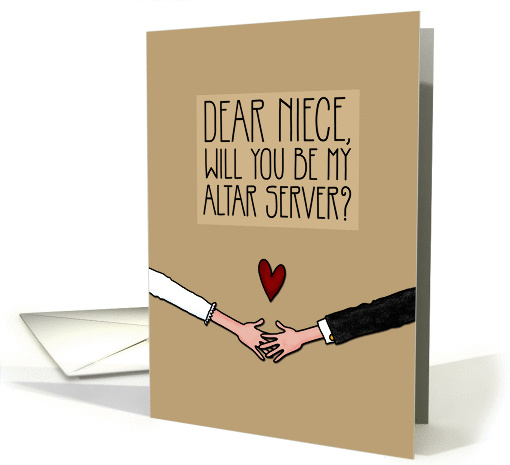 Niece - Will you be my Altar Server? card (1041711)