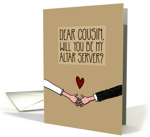 Cousin - Will you be my Altar Server? card (1041721)