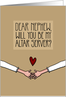 Nephew - Will you be my Altar Server? - from Lesbian Couple card